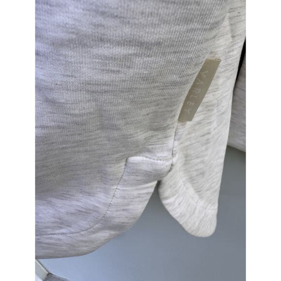 Varley Bay Sweater Sweatshirt Mock Neck Ivory Marled sz Small Oversized Soft - Picture 5 of 8